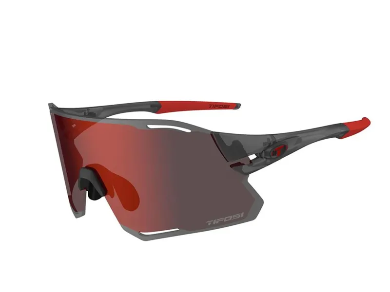Tifosi Rail Race Interchangeable Red Clarion Lens 2 Lens - Satin Vapor